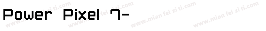 Power Pixel 7字体转换
